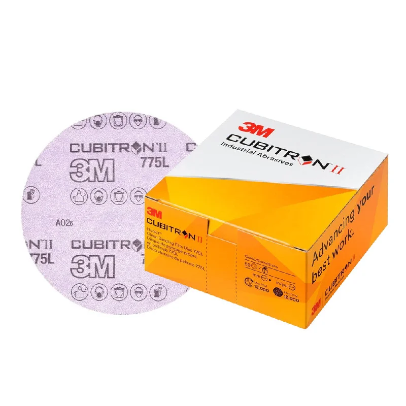 Sandpaper for Removing Glues from Surfaces-3M Cubitron II 64271 Hookit Clean Sanding Film Disc 775L P220+ 150mm x 50 Pack