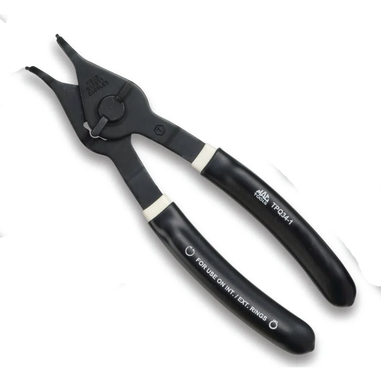 Heavy Duty Pliers for Tough Jobs-45° Quarter-Turn Retaining Ring Pliers 7-3/4"