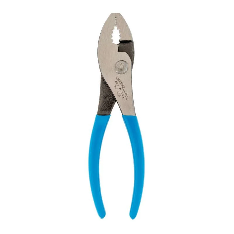 Pliers with Spring-Loaded Action-Wright Tool 9C526 Slip Joint Pliers Wire Cutting Shear 6 inch