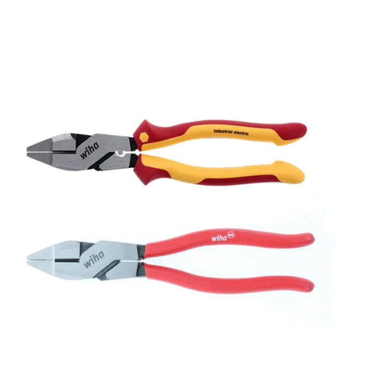 Pliers for Woodworking Projects-Wiha Tools 32833 2 Piece Insulated and Classic Grip NE Style Lineman's Pliers Set