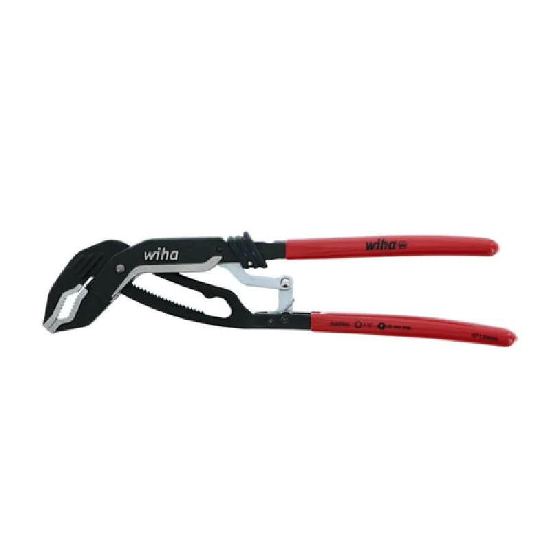 Pliers with Built-in Wire Cutters-Wiha Tools 32637 10 inch Auto Lock Adjustable Pliers - Vinyl Grip