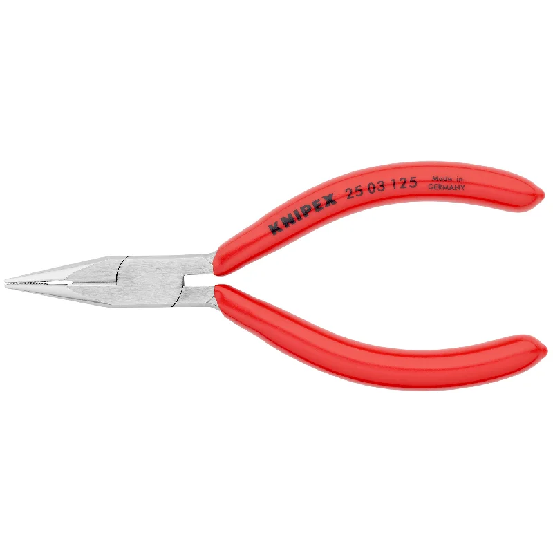 Pliers for Plumbing and Pipe Work-Knipex 25 03 125 5" Long Nose Pliers with Cutter