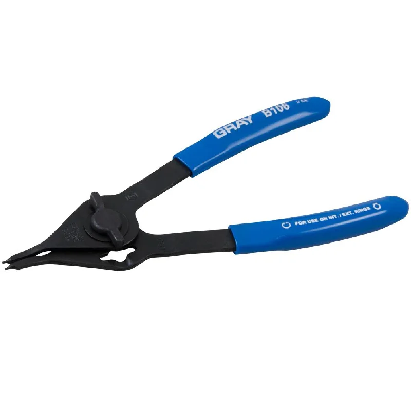 Pliers for Use in Tight Spaces-Convertible Fixed Tip Snap Ring Pliers