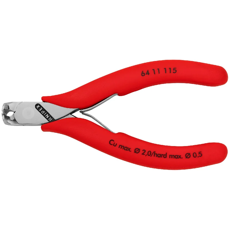 Mini Pliers for Compact Jobs-Knipex 64 11 115 4 1/2" Electronics End Cutting Nippers