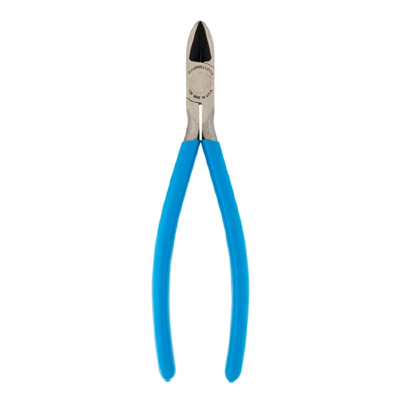 Pliers with Built-in Spring Mechanism-Channellock 728 7.5 Inch Daigonal Cutting Plier